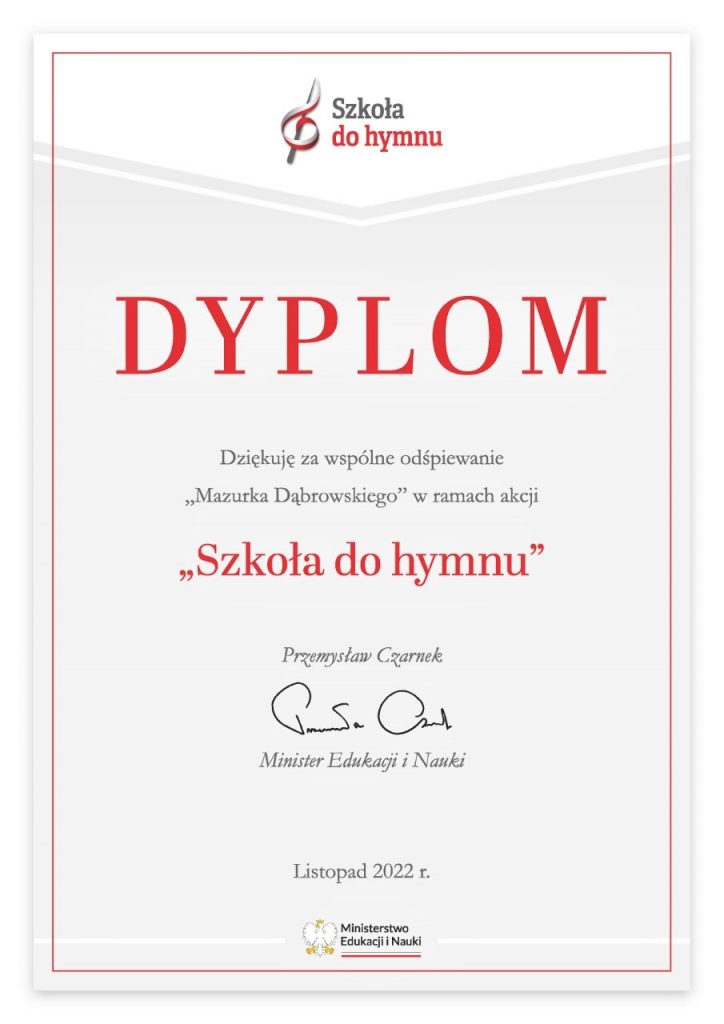 SZKOŁA DO HYMNU!